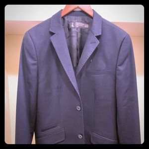 Howe Navy Blue Blazer, 40R , camo lining